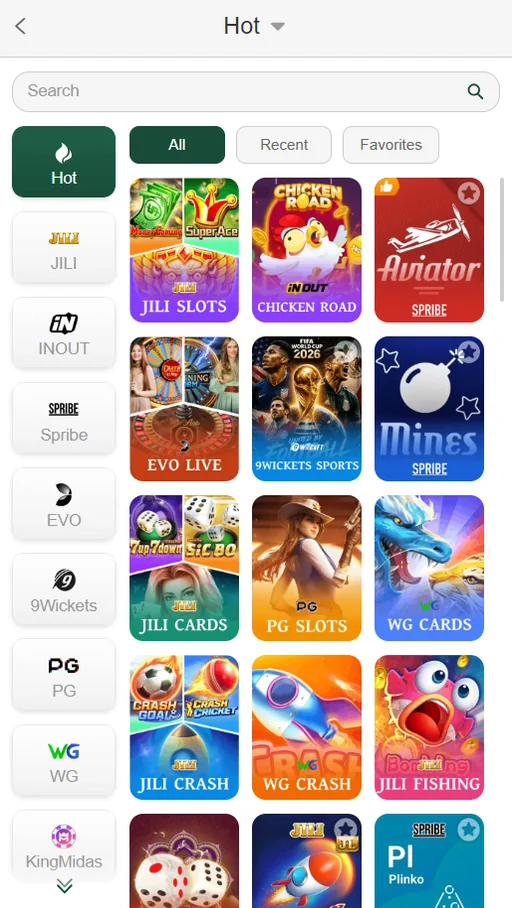 Z7 app casino games list with live tables and crash titles